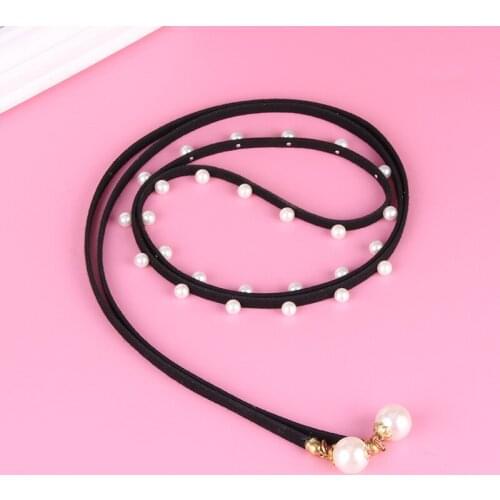 The New Pearl Waist Rope Female Thin Matching Skirt Fashion Wild Dress Decoration Belt Punk Style Casual Waist Chain Tide Gender