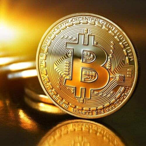Bitcoin Commemorative Coins Creative Gold-plated Souvenirs Fine Art Collection Gifts Metal BTC Commemorative Coins