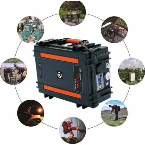 Portable Solar Generator On Suitcase Solar System 18650 With Power Bank Camping Kit