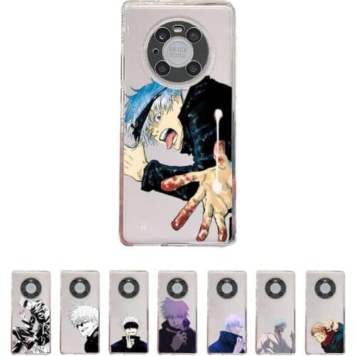 Jujutsu Kaisen Phone Case Transparent For Huawei honor V 40 30 20 X note 10 pro lite max s Soft TPU Clear Mobile bags