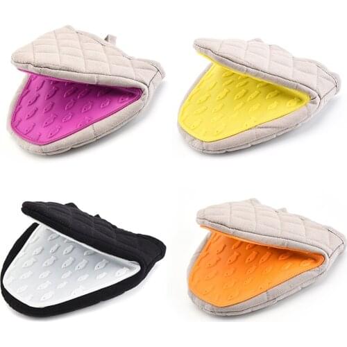 Silicone Heat Insulation Clip Kitchen Oven Microwave Non Slip Anti Scalding Clip Gloves Heat Resistant Mitts Baking Cook Tools