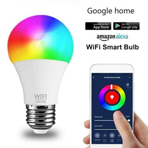 Tuya 15W WiFi Smart Home Light Bulb E27 RGB LED Lamp Dimmable With Cloud Intelligence APP Voice Control For Google Home Alexa