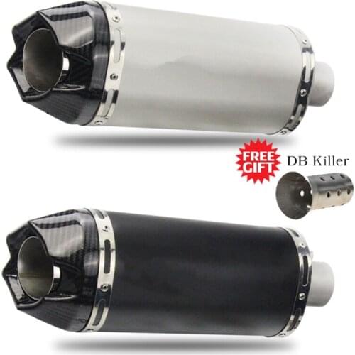 Universal 36-51mm Motorcycle Exhaust Modified Scooter Escape Muffle GY6 DB Killer for HONDA PCX125 Z800 FZ6 CB600 GW250 Pit Bike