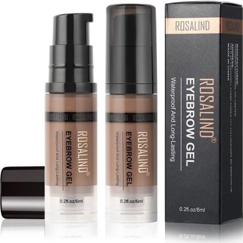 ROSALIND Waterproof Eyebrow Gel Makeup Eye Brow Wax Sweatproof Long Lasting Smooth Paint Eyebrow Enhancer Cosmetics Wholesale
