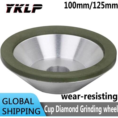Diamond Grinding Wheel Cup Grinder Tool for Carbide Cutter Sharpener Grinding tools 100mm/125mm 150-600Grit 1Pc
