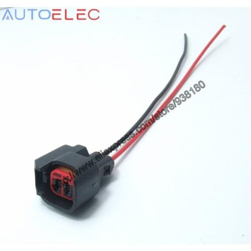 1Pcs Good Quality EV6 EV14 USCar electrical PIGTAIL Adapter Clip Connector Wiring Harness for s824 pt2160 DODGE LS2 LS3 GM
