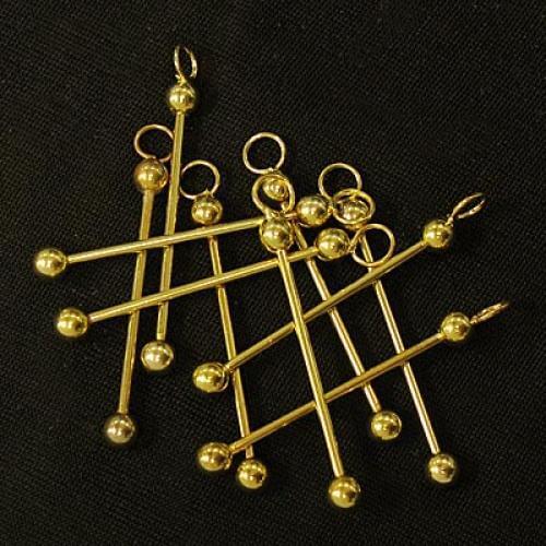 10PC DIY U Bead It Changeable Pendant Gold Plated Metal DIY Findings