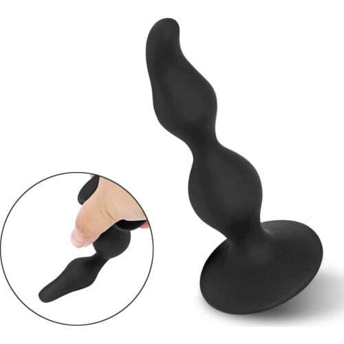 12cm Anal Plug Butt Dilator Sex Toy For Women Dildos Men Prostate Massager Suction Machine In Pocket Soft Products Adults Erotic