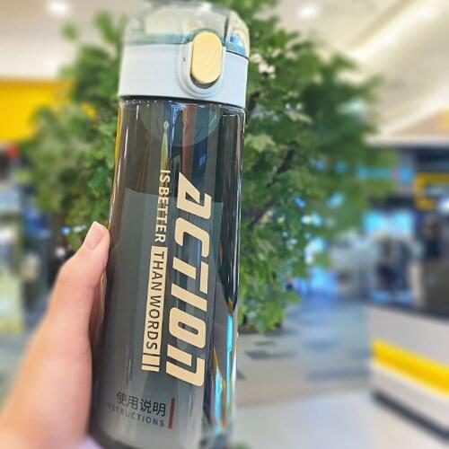 500ml Outdoor Water Bottle With Marking Sports Bottles Leak Proof Eco-friendly Hiking Camping Plastic Portable Water Cup