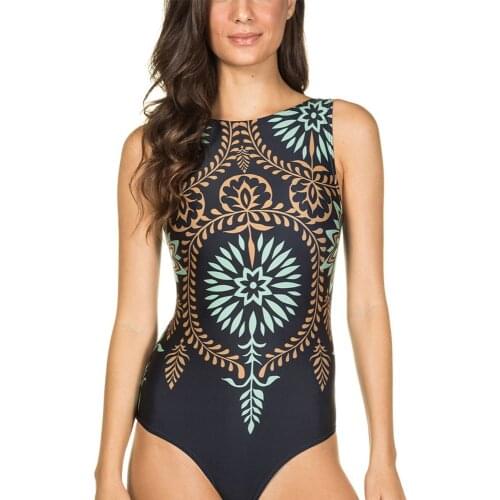 Bikini Push Up Swim Wear Women Swimwear One Piece Big Size Beachwear Swimsuit For Surfing Pass 2019 New Printed 9027 Print