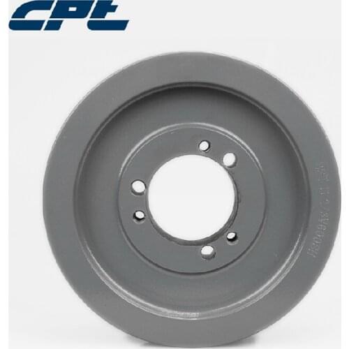 CPT 3V600SH V-Belt pulley, 2 Grooves, 3V belt section, 6" outside diameter, 1 3/32 thickness, SH Bushing