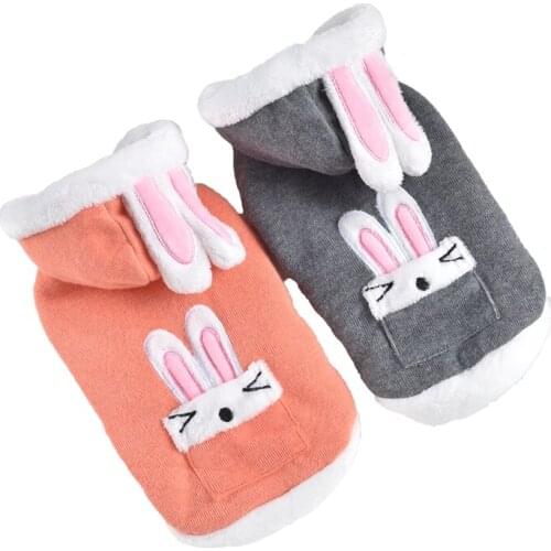 Long Pink Ears Pet Hoodie Coat Orange Gray Dog Shop Supplies XS XXXL XXXXL Small Medium Animals Outdoor Warm Apparel Supplies