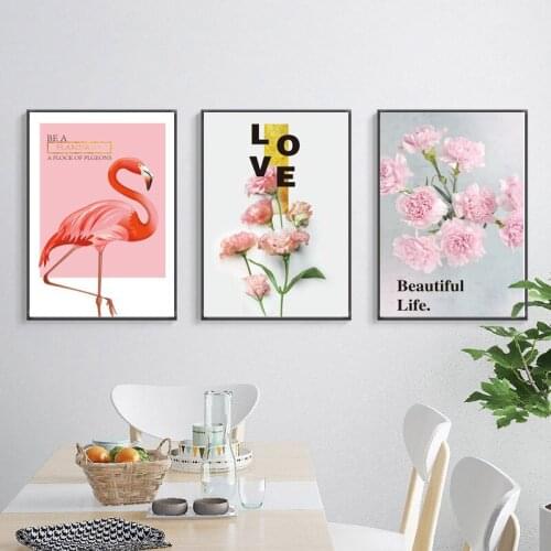 Love Letter Canvas Poster Pink Flowers 5D Diy Full Square Round Drill Beautiful Is Life Wall Art Moasic Diamond PaintingZP-3710