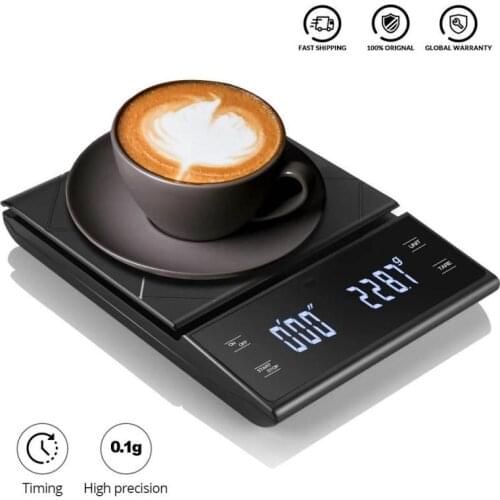 3kg/0.1g Electronic Coffee Scale Smart Digital Scale with Timer High Accuracy Digital Kitchen Scale Timer Coffee Weight Balance