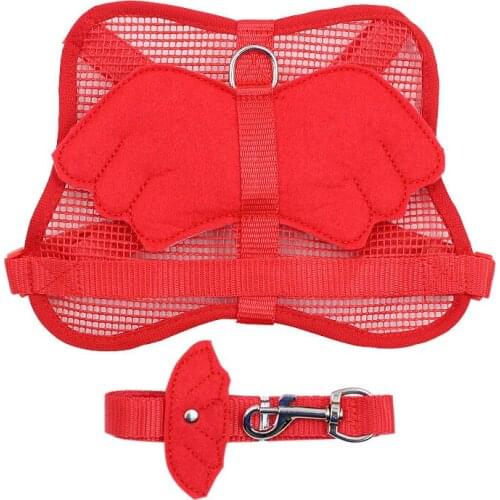 20PCS / LOT Pet With Wings Chest Strap Small Dog Cute Angel Suit Dog Harness And Leash Set