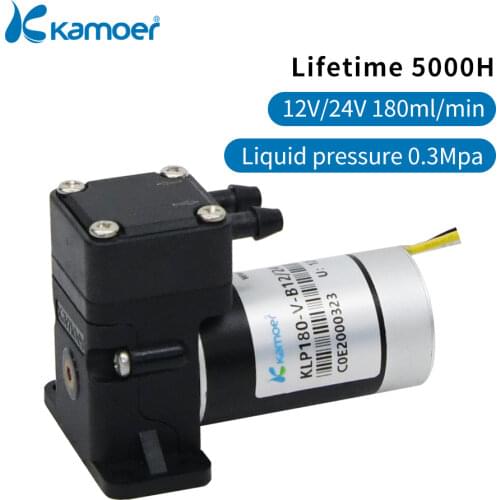 Kamoer KLP180 Micro Diaphragm Pump 12/24V Brush Motor Mini Pump For Wastewater Treatment and Beverage Industry