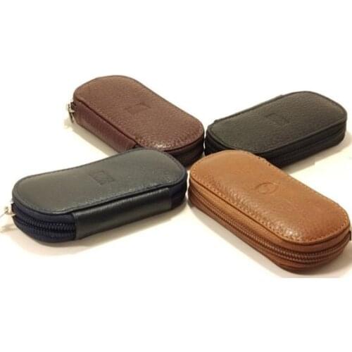 Genuine Leather Keychain Men Women Key Holder Organizer Pouch Cow Split Car Key Wallet Housekeeper Key Case Mini Card Bag