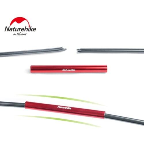 NatureHike Aluminum Alloy Tent Pole Repair Tube Single Rod Tent Accessories 4 Pcs/Lot