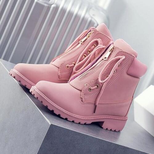 New Arrival Winter Boots Women Shoes 2021 Fashion Warm Snow Boots Platform Ankle Boots for Women Round Toe Ladies Shoes