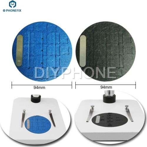 Specified microscope Slot Base for iPhone A8 A9 A10 A11 NAND WIFI Baseband BGA IC Fingerprint Repair Microscope Remove Glue
