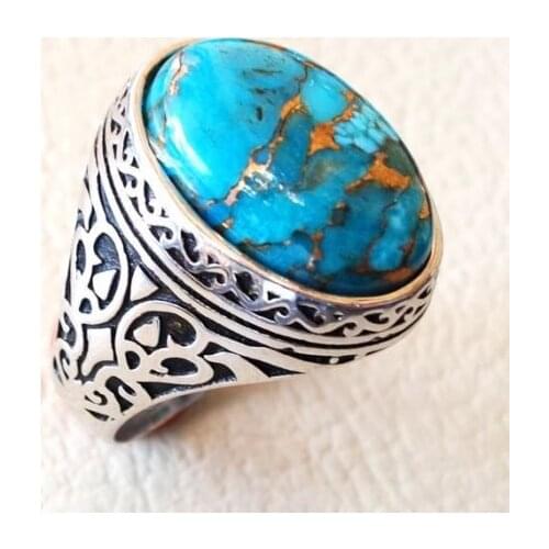 S925 Vintage Antique Thai Silver Ring Fashion Party Jewelry Ring