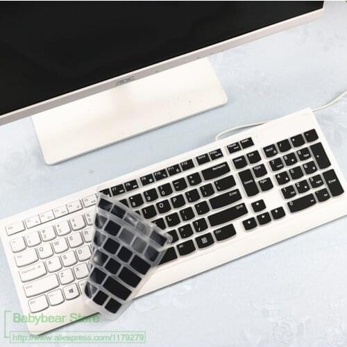 Silicone keyboard cover protector For Lenovo Essential Wireless Keyboard desktop computer All in one PC KBRFBU71 keyboard skin