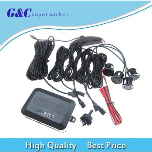 Black LED Display Car 4 Parking Sensor Reverse Backup Radar Alarm System diy electronics