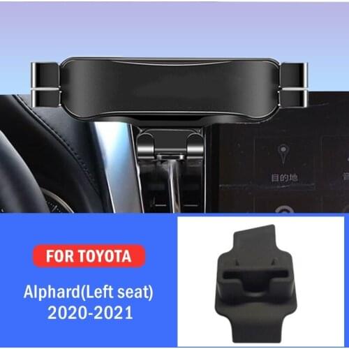 Car Mobile Phone Holder For Toyota Alphard Left Hand Drive 2020-2021 Special Mounts Stand GPS Navigation Bracket Car Accessories