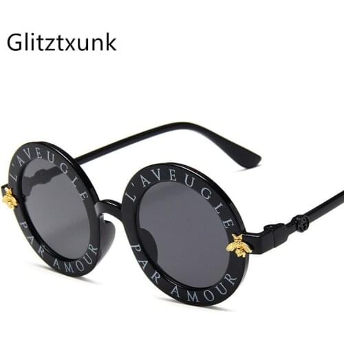 Glitztxunk Kids Sunglasses Childrens Baby Fashion Cute Shade Round Vintage Sun Glasses For Girls Boys Eyewares UV400 Oculos