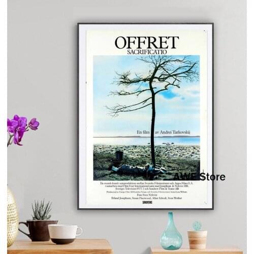 Le sacrifice The Sacrifice Andrei Tarkovsky Russian Italy Movie Film Decorative Poster Wall Art Canvas Painting Home Decor Gift
