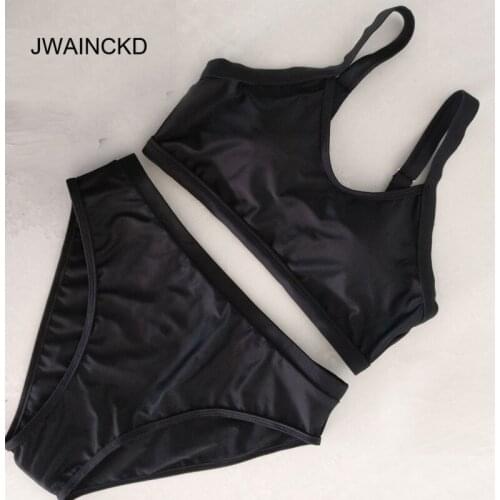 JWAINCKD Summer Swimsuit Women Sexy Push-up Padded Bra Bikini Set Triangle Swimwear Modest Bathing Two-Pieces Suit Beachwear