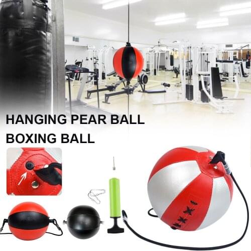 Quality Design PU Leather Punching Ball Pear Boxing Bag Reflex Speed Balls Fitness Training Double End Boxing Speed Ball