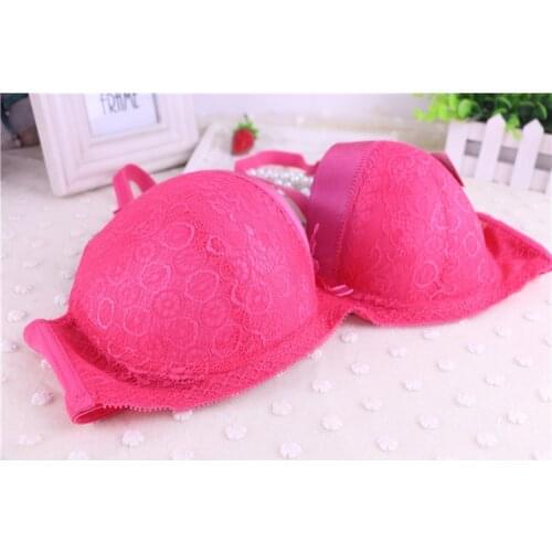 Lace bra 100E 105E 100D 100C 95E 105D 95D 95C 90E 90DD 90D 90C 85D Cup Large Size double-breasted Underwear sexy push up bra B06