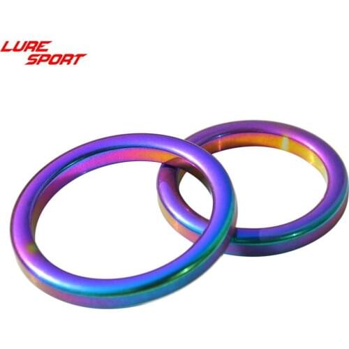 LureSport 30 pcs Alconite Rainbow Ceramic guide ring rod Guide Ring part Fishing Rod Building component Repair DIY Accessory