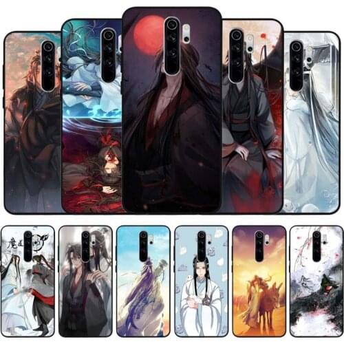 Mo dao zu shi black Silicone Phone Case For Redmi note 9 8 7 Pro S 8T 7A Cover