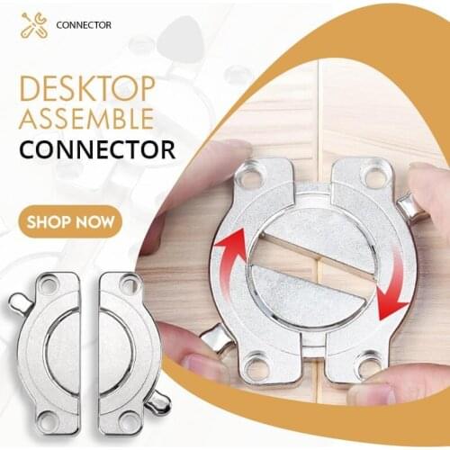 Desktop Assemble Connector Zinc alloy Fasten Connector Extrusion Hidden Hinges Invisible Concealed Barrel Hinge Bearing Wood