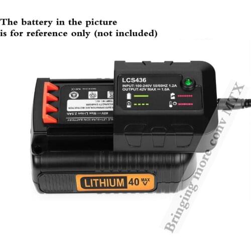 NEW 40V Battery Charger LCS36 LCS40 for Black/Decker 36V 40V Li-ion Battery LBXR36 LBX36 BXR2036 LBX1540 LBX2040 EU Plug hotsell