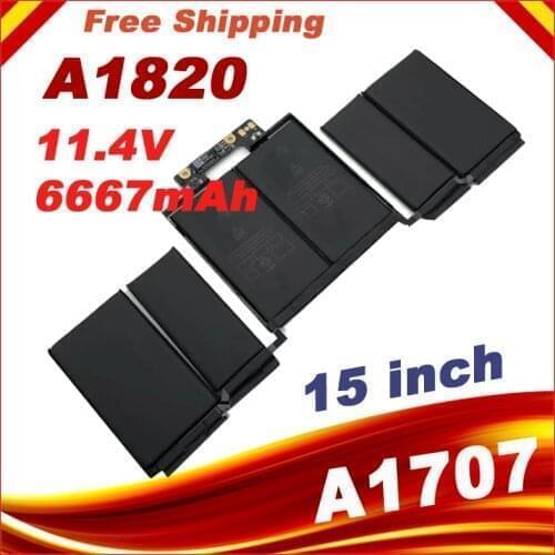 New A1820 LAPTOP Battery For APPLE MACBOOK PRO 15" A1707 2016 2017 YEAER