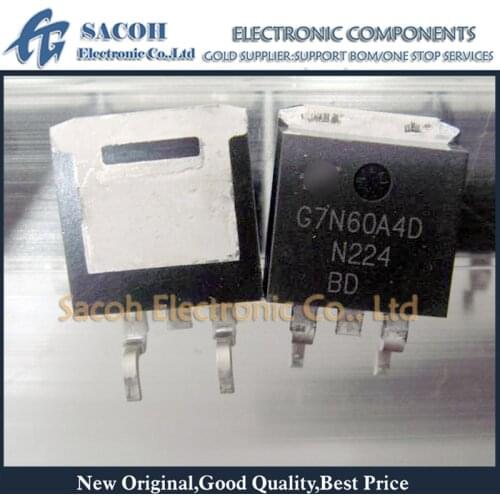 New Original 10PCS/Lot HGT1S7N60A4DS G7N60A4D 7N60A4D or HGTP7N60A4D 7N60A4D G7N60A4 TO-263 14A 600V N-Channel IGBT with Diode