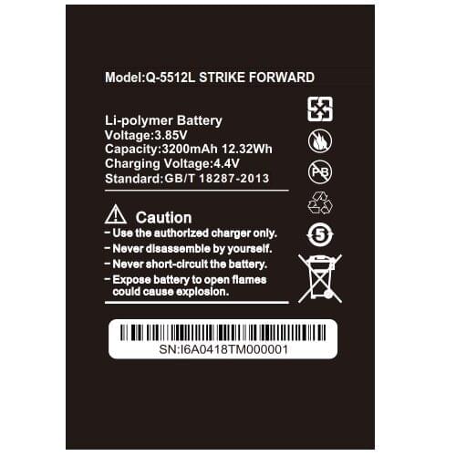 SZWESTTOP original 3200mAh battery For BQ BQ-5512L STRIKE FORWARD cellphone Batterie for BQ-5512L smart phone