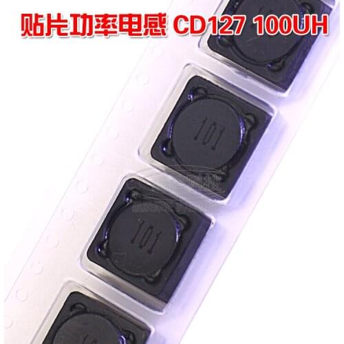 SMD Inductors CDRH127R 100UH Screen Printing 101 Shielding Inductors Power Inductance Size 12*12*7