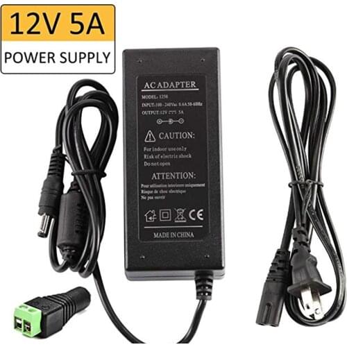 LED Power Supply Transformers LED Adapter 12V 3A/5A Max 60 Watt Max for LED Strip