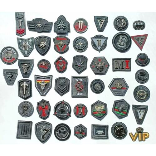 Embroidery metal patch embroideried patches applique clothes jacket badges for clothing CA-3126