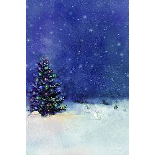 10X20ft Hand painted Muslin scenic photo studio backdrops winter sky ,christmas tree photographic background custom service