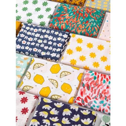 145x50cm Cartoons Spring and Summer Printed Floral Cotton Poplin Sewing Fabric, Making Girls' Dress Clothing Cloth