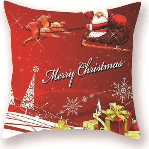 2021 Christmas Cushion Cover Decorative Sofa Pillow Cover Case High Quality Home Decor Pillowcase Christmas Decoration For Home