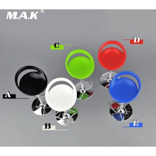 4 Colors 1/6 Scale Figure Accessory Round Bar Swivel Chair Rotating Chair Model Toys for 12 inches Action Figure Body