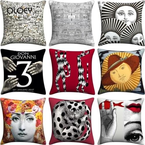 Alfa Oda Da Lino Italian Art Foundation Linen Pillow Case, Bedroom Hall, Bedroom, Decorative Pillow Case Soft and Comfortable