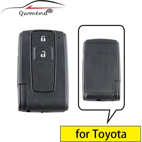 Smart Car Key Fob Shell for Toyota Prius Corolla Verso For Toyota Prius 2004-2009 2/3 Buttons TOY43 Blade Car Remote Key Case