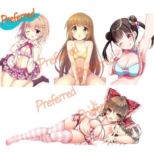 Bikini Lolita Lovely Sexy Girls PVC Anime Decal Motocross Racing Laptop Helmet Trunk Wall Vinyl Car Sticker Die Cutting